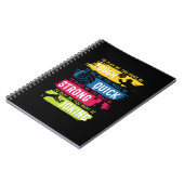 バレーボール選手 |タフ・クイック・ストロング ノートブック (左側)