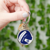 バレーボール選手、バレーボールのための年長のギフト キーホルダー (手)