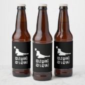 バレーボール選手 |バレーボール鉱山 ビールラベル (ボトル)