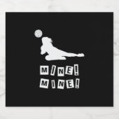 バレーボール選手 |バレーボール鉱山 ビールラベル (シングルラベル)