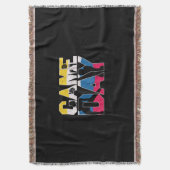 バレーボール選手 |バレーボール スローブランケット (正面縦)