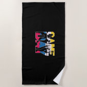 バレーボール選手 |バレーボール ビーチタオル (正面)