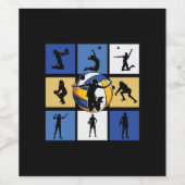 バレーボール選手 |バレーボール ワインラベル (シングルラベル)