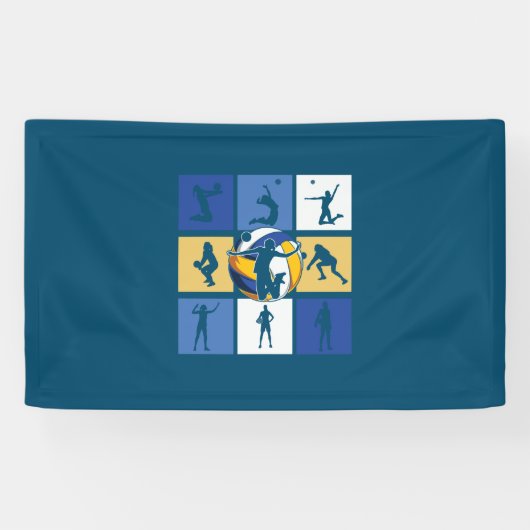 バレーボール選手 |バレーボール 横断幕 (横)