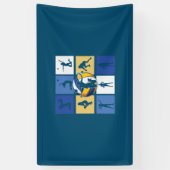 バレーボール選手 |バレーボール 横断幕 (縦)