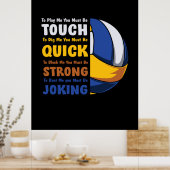 バレーボール選手 |強いはず ポスター (キッチン)