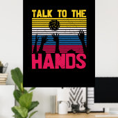 バレーボール選手 |手に話す ポスター (ホームオフィス)