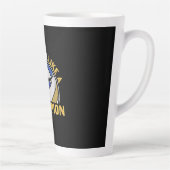 バレーボール選手 | Championのように練習 カフェラテマグ (右)