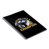 バレーボール選手 | Championのように練習 ノートブック (右側)