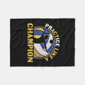 バレーボール選手 | Championのように練習 フリースブランケット (正面(横))