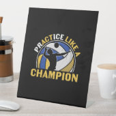 バレーボール選手 | Championのように練習 台座サイン (インサイチュ)