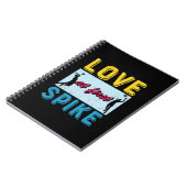 バレーボール選手 | Love At First Spike ノートブック (左側)