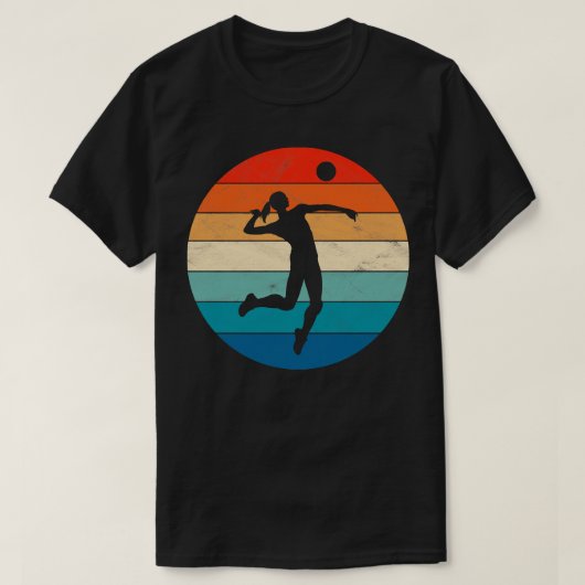 バレーボール選手 Tシャツ (デザイン正面)