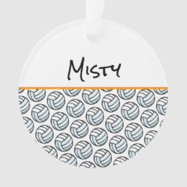 バレーボール選手NAMEスポーツネットチーム記念 オーナメント