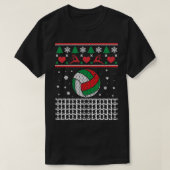 バレーボール醜いセーターVolleybのクリスマスギフト Tシャツ (デザイン正面)