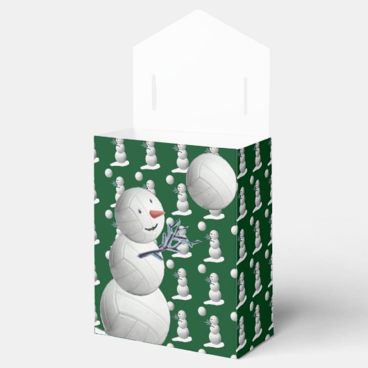 バレーボール雪だるまクリスマス フェイバーボックス (オープン)