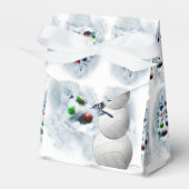 バレーボール雪だるまクリスマス フェイバーボックス (正面サイド)