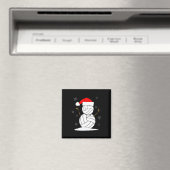 バレーボール雪だるまクリスマス マグネット (インサイチュ (食洗機))