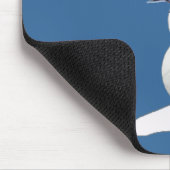 バレーボール雪だるま マウスパッド (コーナー)