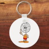 バレーボール頭部 キーホルダー (正面)