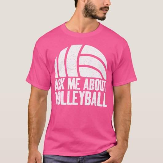 バレーボール頼について Tシャツ (正面)