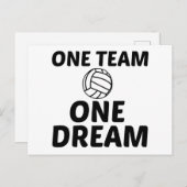 バレーボール1チーム1夢 ポストカード (正面/裏面)