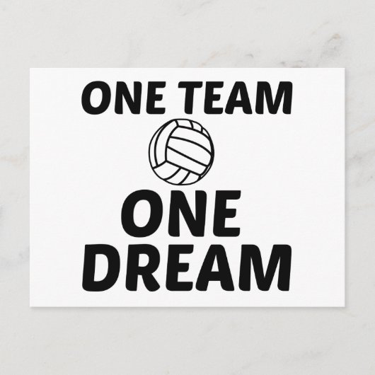 バレーボール1チーム1夢 ポストカード (正面)
