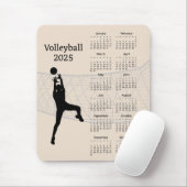 バレーボール2025カレンダー マウスパッド (マウス)