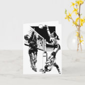 バレーボール カード (黄色い花)