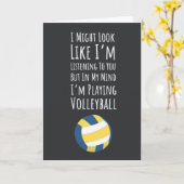 バレーボール カード スポーツ アスリート チーム プレーヤー 彼女のため (黄色い花)