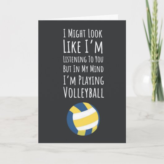 バレーボール カード スポーツ 選手 チーム プレーヤー 彼女のために (正面)