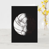 バレーボール・キリスト カード (黄色い花)