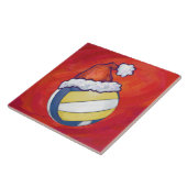 バレーボール(クリスマスハット付) タイル (側面)