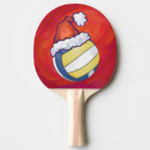 バレーボール（クリスマスハット付） 卓球ラケット (正面)