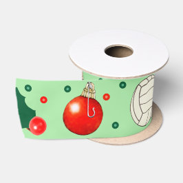 バレーボール クリスマス ホリデー ギフト サテン リボン サテンリボン