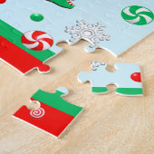 バレーボール クリスマス ホリデー ジグソーパズル (側面)