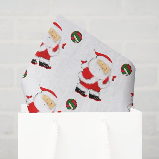 バレーボール クリスマス ホリデー 薄葉紙 (ギフトバッグ)