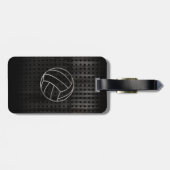 バレーボール；クール黒 ラゲッジタグ (裏面横)