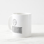 バレーボール コーヒーマグカップ (正面左)