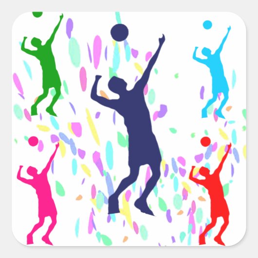 バレーボール スクエアシール (正面)