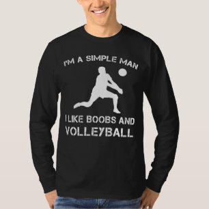 「バレーボール:スパイク、セット、笑!」 Tシャツ