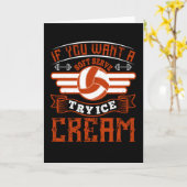 バレーボール,ソフトクリームを試食 カード (黄色い花)