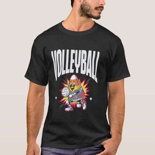 バレーボール ハッピー ハロウィン・イブ Tシャツ (正面)