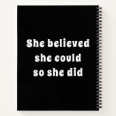 バレーボール(ハート付)、ジャージー番号と名前 ノートブック (裏面)