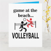 バレーボール ビーチバレーボール カード (黄色い花)