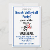 バレーボール ビーチバレーボール 招待状 (正面)