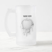 バレーボール フロスト ビアマグ フロストグラスビールジョッキ (左)