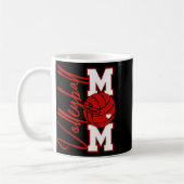 バレーボール ママ ゲームデー ママ Srts バレーボール ファミ コーヒーマグカップ (左)