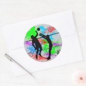 バレーボール ラウンドシール (封筒)