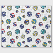 バレーボール ラッピングペーパー (フラット)